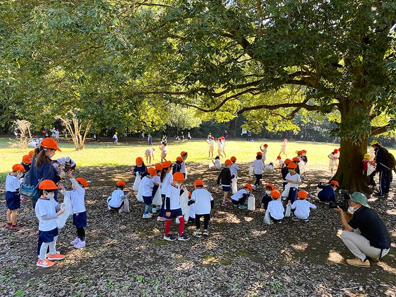 丸山幼稚園　年中組遠足　東高根森林公園