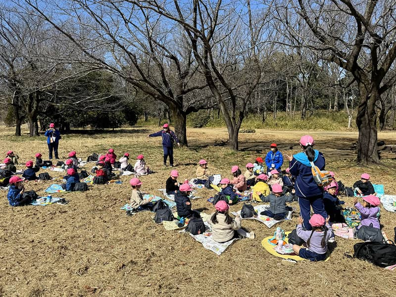 丸山幼稚園 年少組 遠足「菅生緑地」